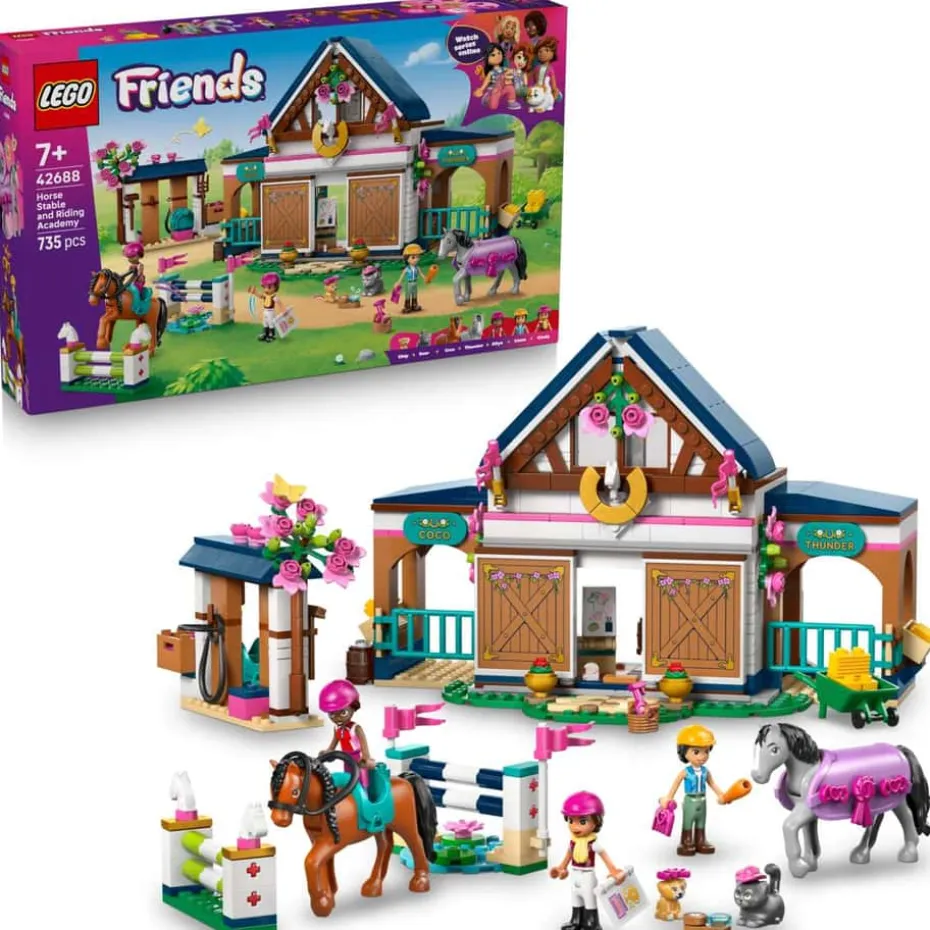 LEGO® Friends Rideskole med stall 42688