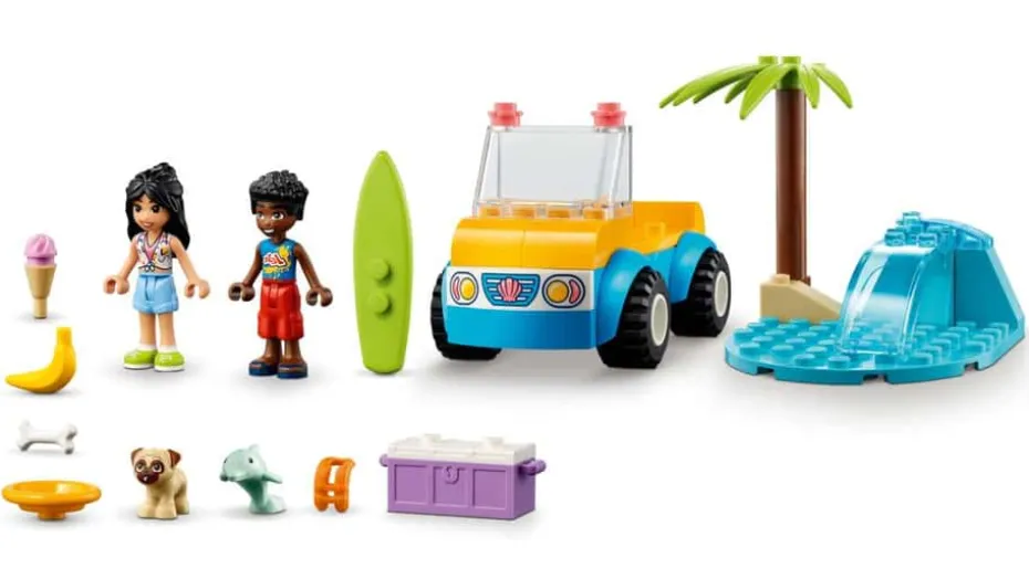 LEGO® Friends Strandmoro med buggy 41725