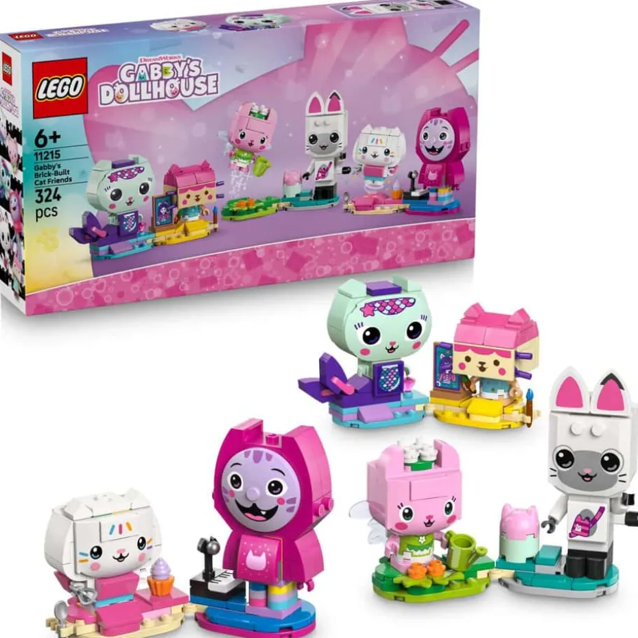 LEGO® Gabbys dukkehus Gabbys klossebygde kattevenner 11215