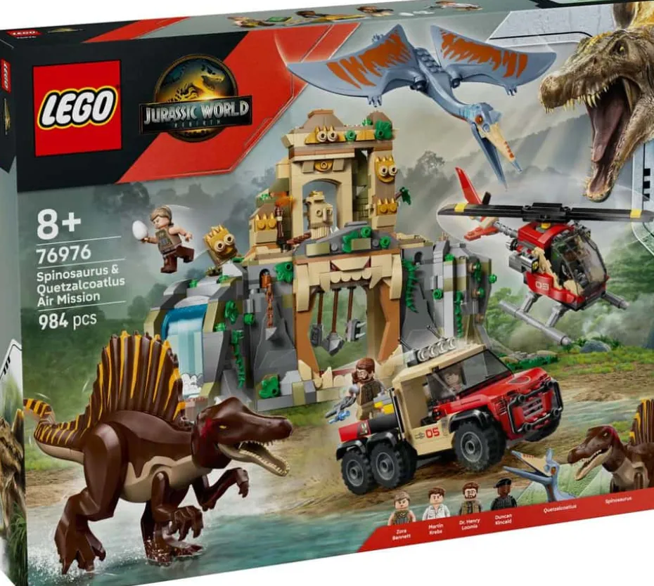 LEGO® Jurassic World Helikopteroppdrag med spinosaurus og quetzalcoatlus 76976