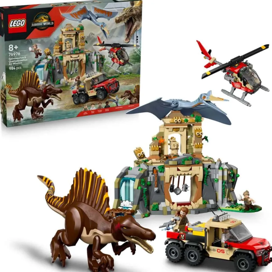 LEGO® Jurassic World Helikopteroppdrag med spinosaurus og quetzalcoatlus 76976