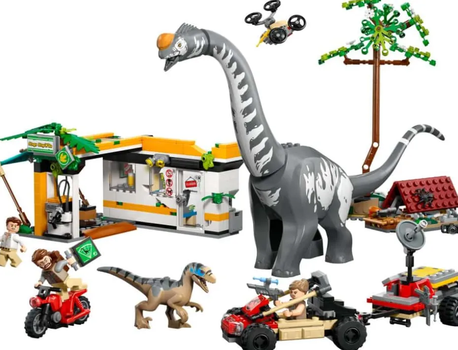 LEGO® Jurassic World På sporet av titanosaurus og raptor 76973