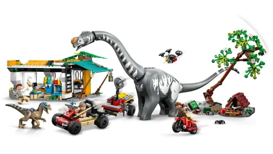 LEGO® Jurassic World På sporet av titanosaurus og raptor 76973