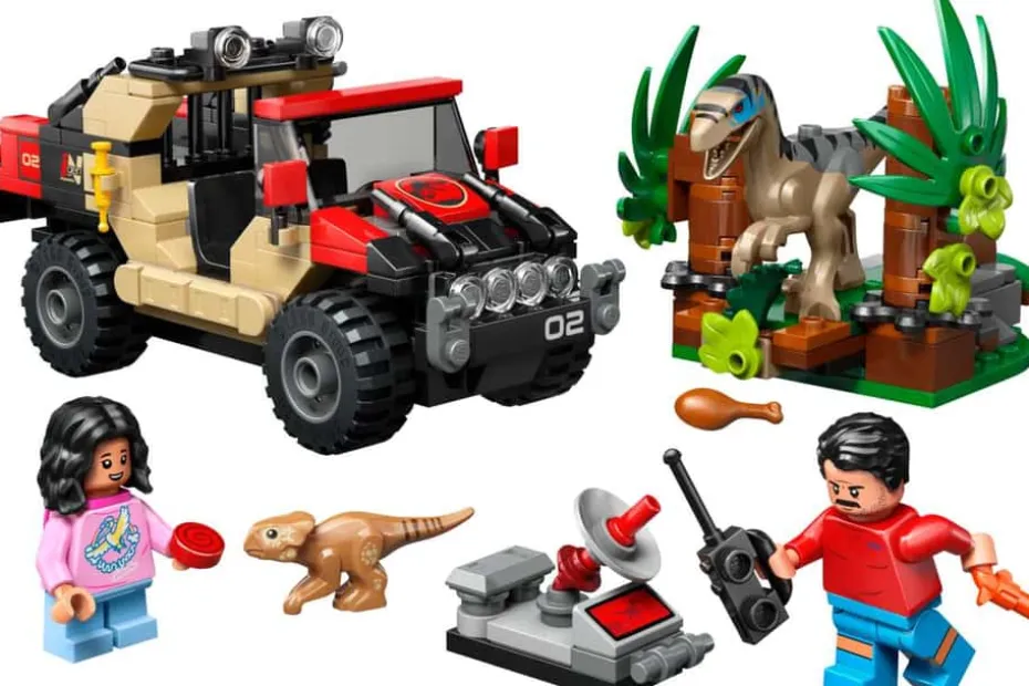 LEGO® Jurassic World Raptorflukt i terrengbil 76972