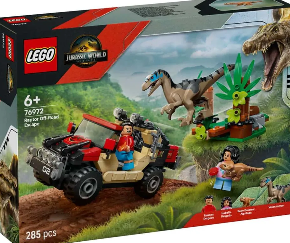 LEGO® Jurassic World Raptorflukt i terrengbil 76972