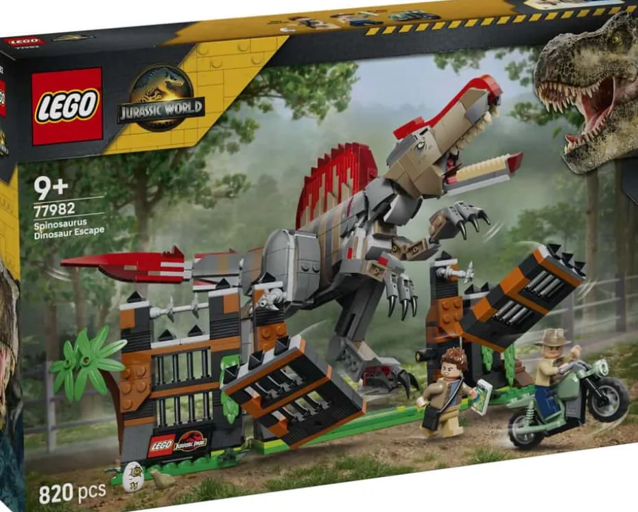 LEGO® Jurassic World Spinosaurus på flukt 77982
