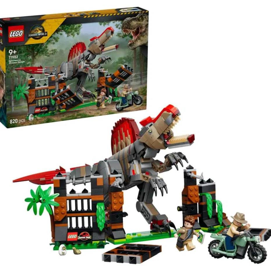 LEGO® Jurassic World Spinosaurus på flukt 77982