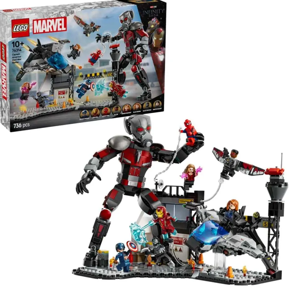 LEGO® Marvel Actionfylt kamp fra Captain America: Civil War 76314