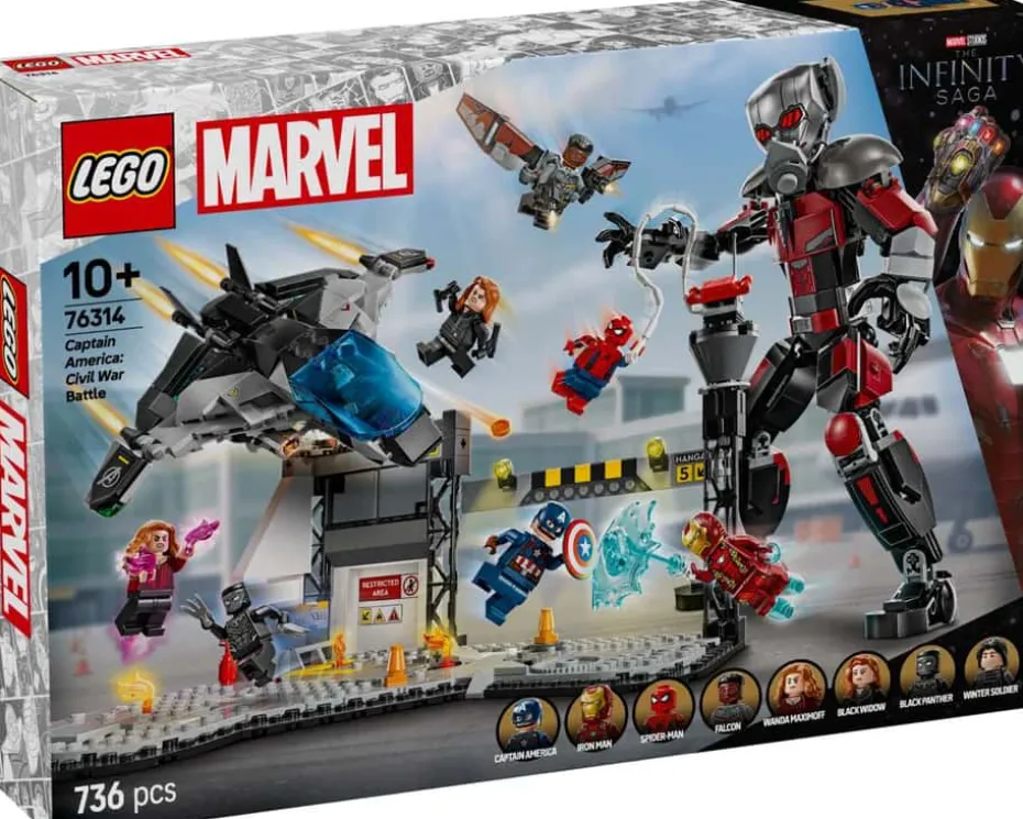 LEGO® Marvel Actionfylt kamp fra Captain America: Civil War 76314
