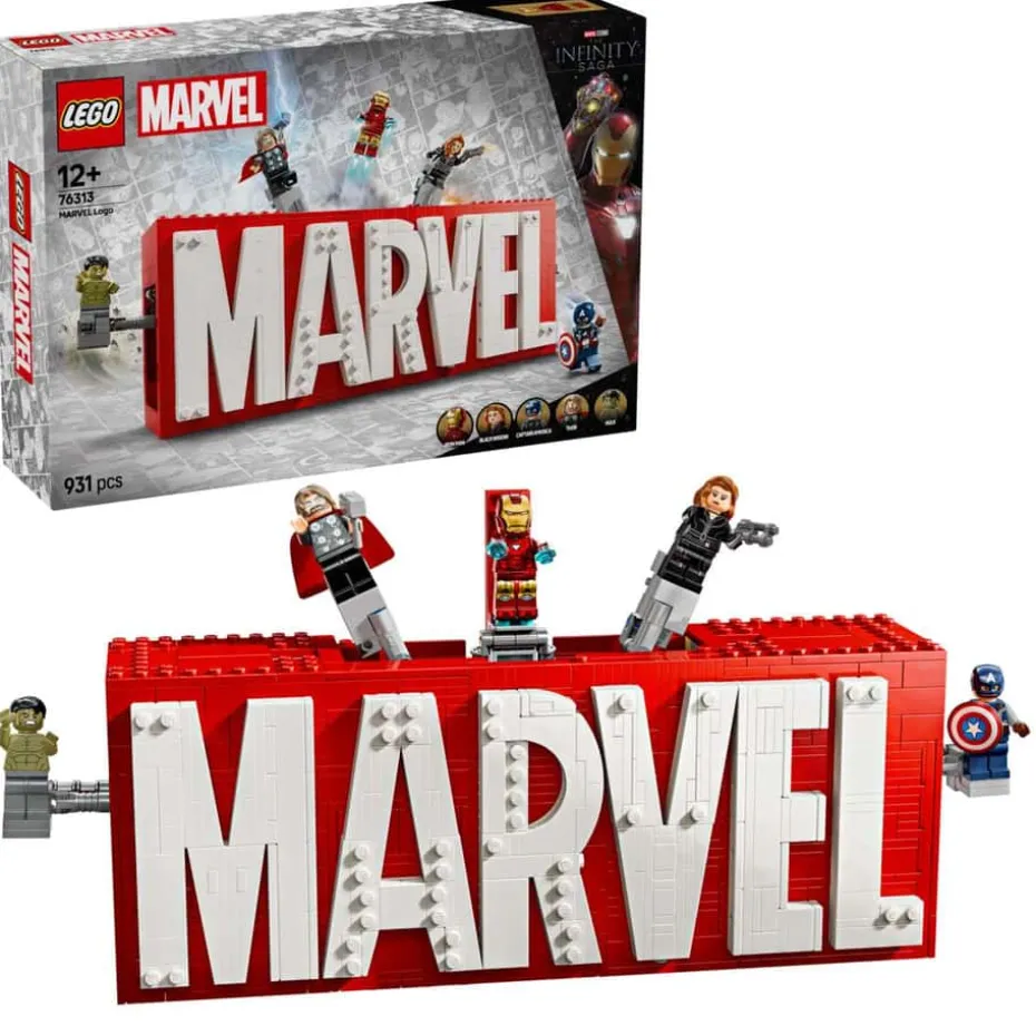 LEGO® Marvel: MARVEL logo og minifigurer 76313