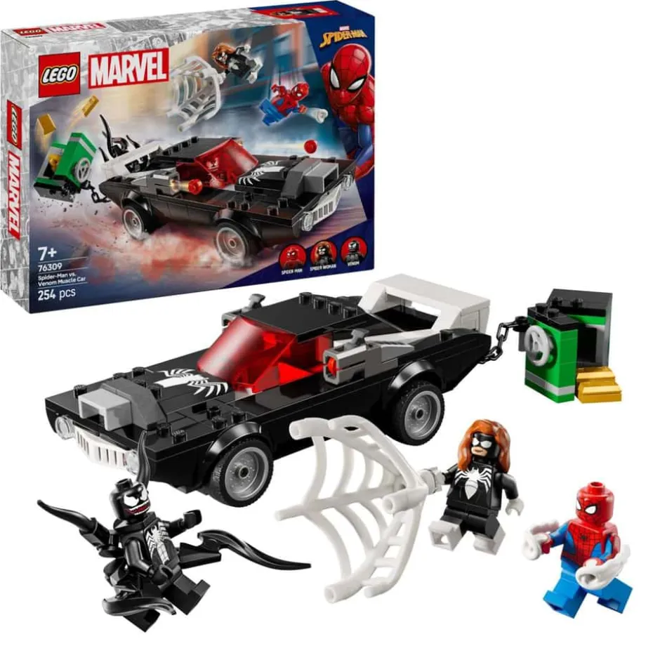 LEGO® Marvel Spider-Man mot Venom med muskelbil 76309