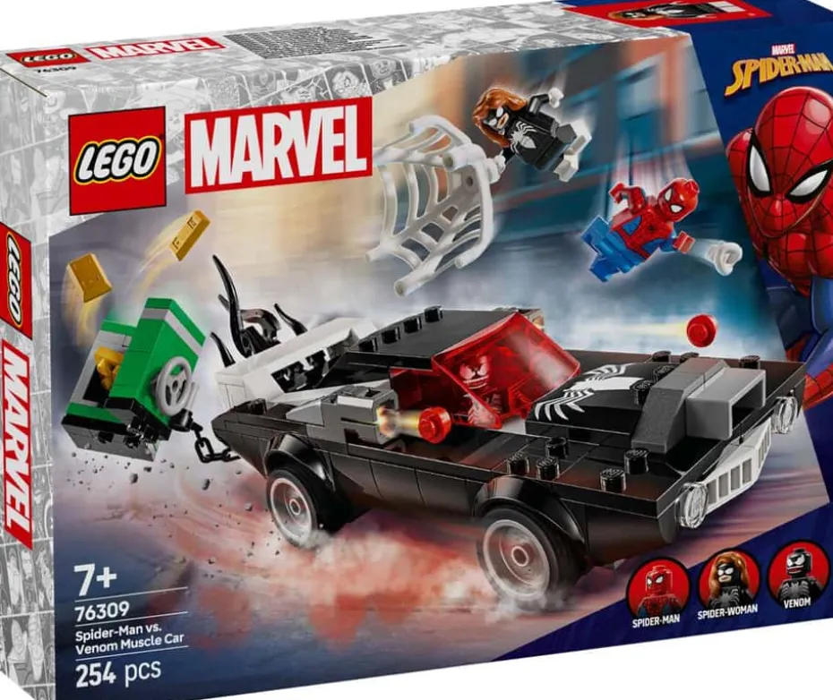 LEGO® Marvel Spider-Man mot Venom med muskelbil 76309