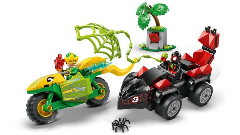 LEGO® Marvel Spidey og hans fantastiske venner Dinosaurkjøretøyjakt med Spin og Electro 11198