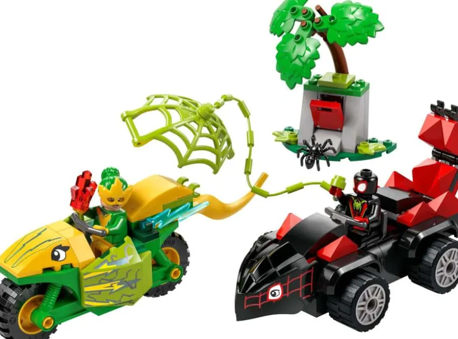 LEGO® Marvel Spidey og hans fantastiske venner Dinosaurkjøretøyjakt med Spin og Electro 11198