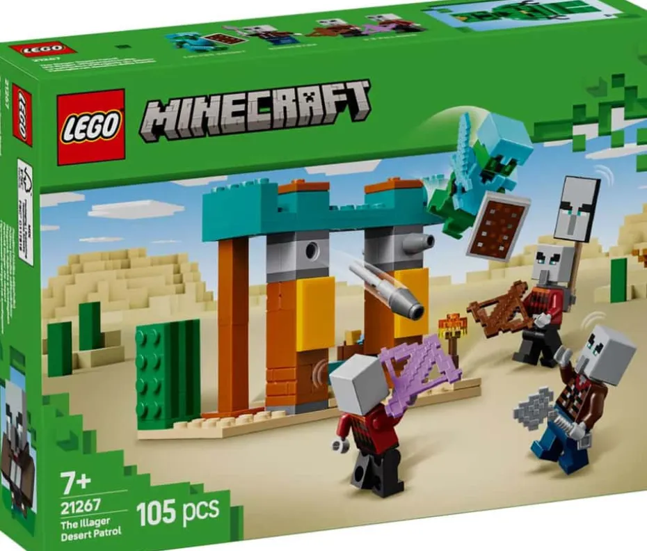 LEGO® Minecraft® Ondsbyboer-ørkenpatrulje 21267