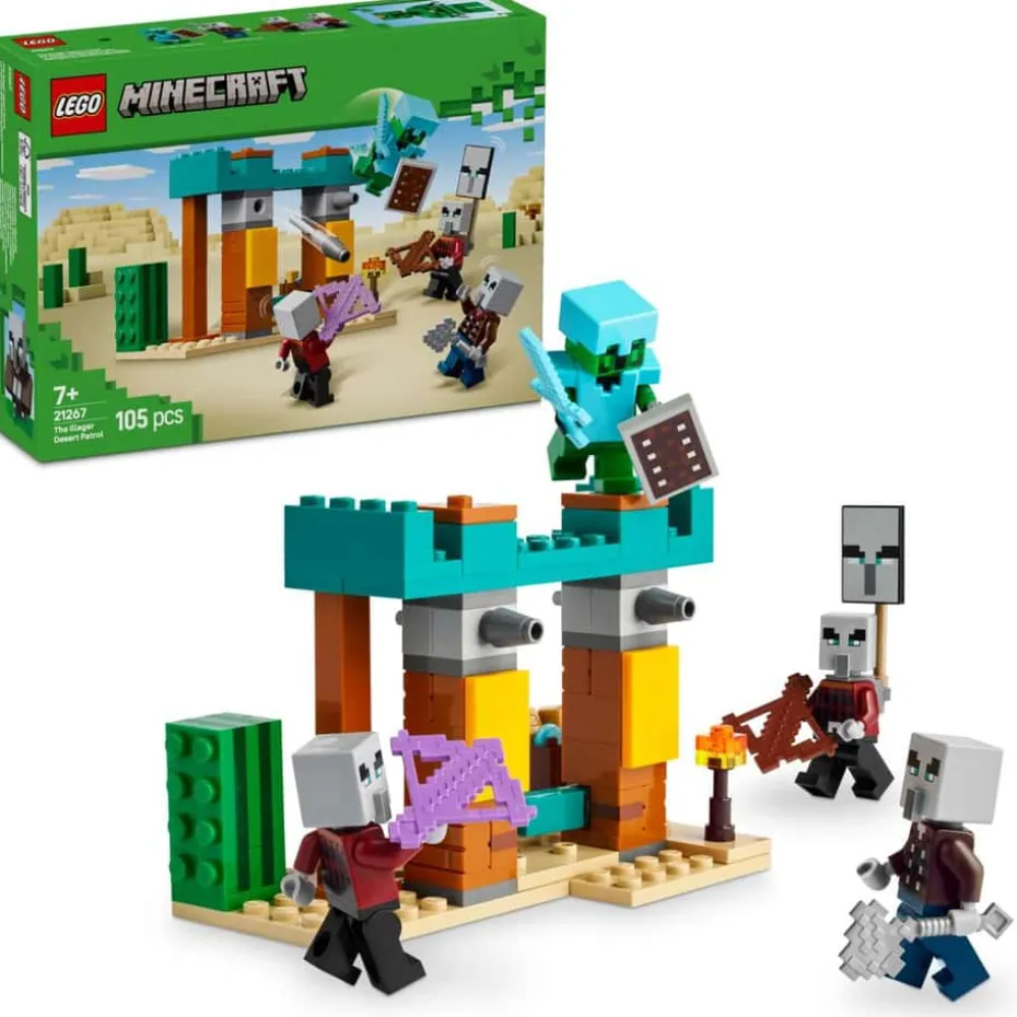 LEGO® Minecraft® Ondsbyboer-ørkenpatrulje 21267