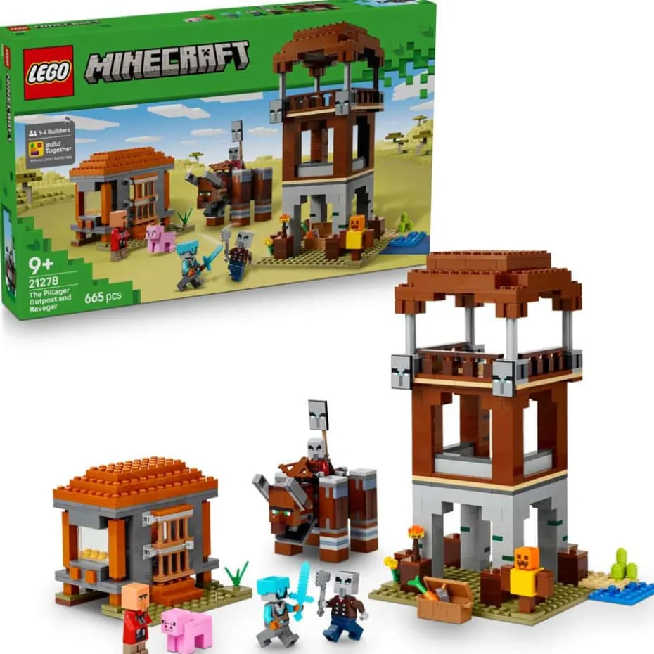 LEGO® Minecraft® Røvernes utpost og olmt beist 21278