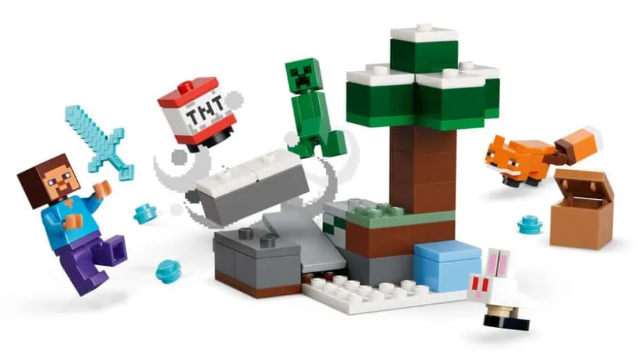 LEGO® Minecraft® Steves eventyr på taigaen 21583