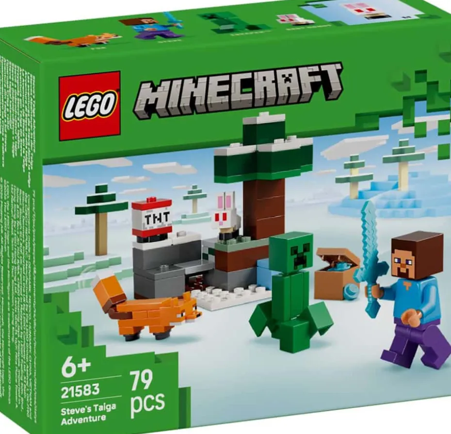 LEGO® Minecraft® Steves eventyr på taigaen 21583