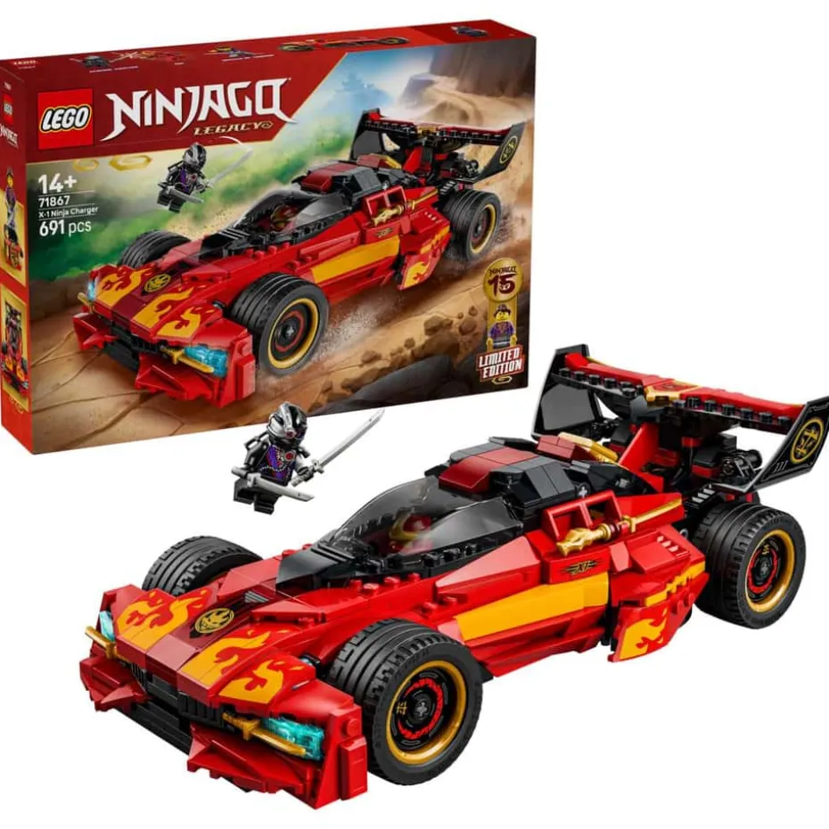 LEGO® NINJAGO® 15-årsjubileumsutgaven av Kais X-1 ninjabil 71867