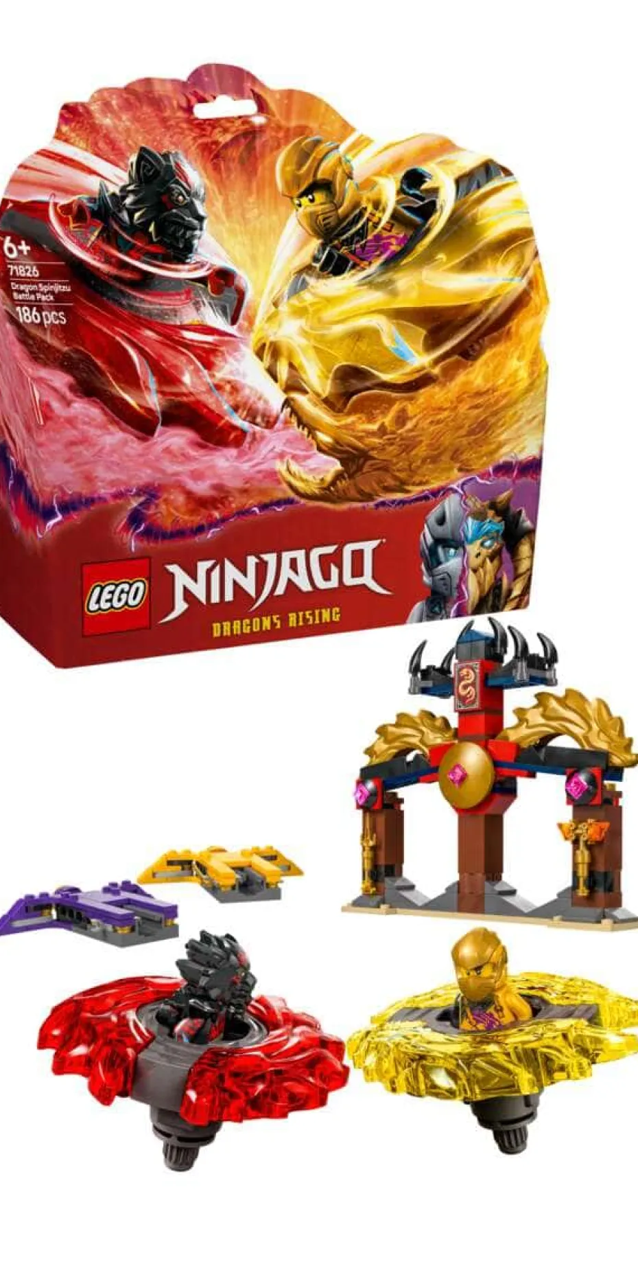 LEGO® NINJAGO® Stridspakke med Spinjitzu-dragespinnere 71826