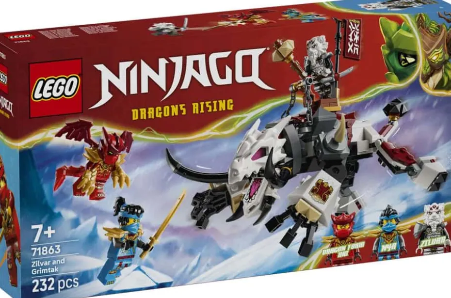 LEGO® NINJAGO® Zilvar med monsterdragen Grimtak 71863