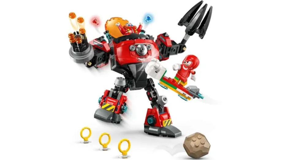 LEGO® Sonic the Hedgehog™ Knuckles mot Dr. Eggmans Egg Crusher-robot 77005