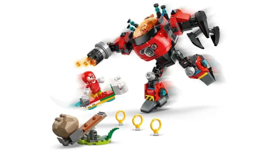 LEGO® Sonic the Hedgehog™ Knuckles mot Dr. Eggmans Egg Crusher-robot 77005