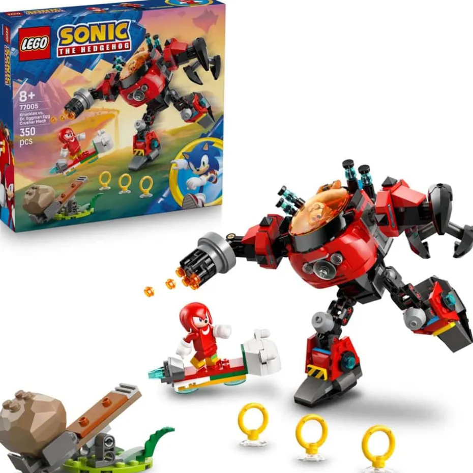 LEGO® Sonic the Hedgehog™ Knuckles mot Dr. Eggmans Egg Crusher-robot 77005