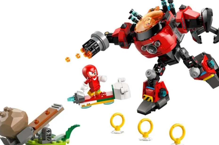 LEGO® Sonic the Hedgehog™ Knuckles mot Dr. Eggmans Egg Crusher-robot 77005