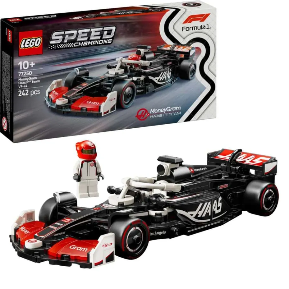 LEGO® Speed Champions MoneyGram Haas F1® Team VF-24-racerbil 77250