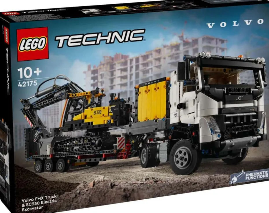 LEGO® Technic Volvo FMX-trailer og EC230 el-gravemaskin 42175