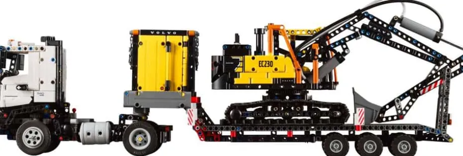 LEGO® Technic Volvo FMX-trailer og EC230 el-gravemaskin 42175