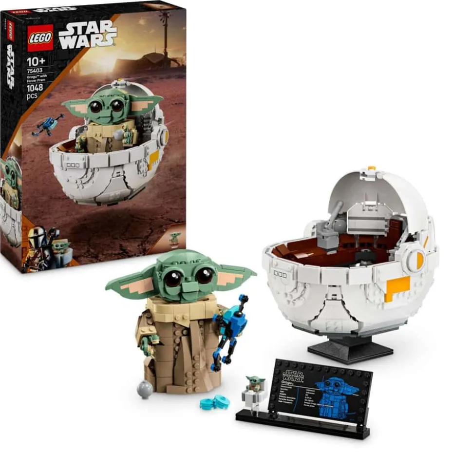 LEGO®Star Wars: The Mandalorian™ Grogu™ med svevende barnevogn 75403
