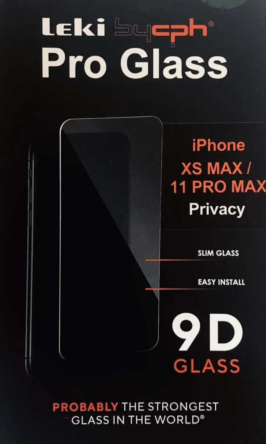 Leki bycph Privacy Pro Glass skjermbeskytter til iPhone XS Max/11 Pro Max