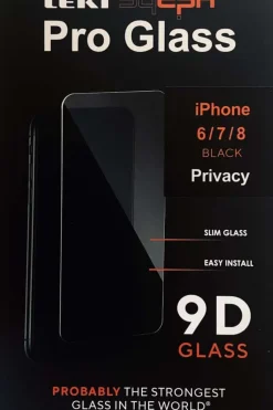 Leki bycph Privacy Pro Glass skjermbeskytter til iPhone 6/7/8 Black