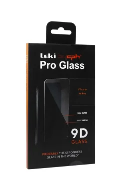 Leki bycph Pro Glass 9D skjermbeskyttelse til iPhone 14 Pro