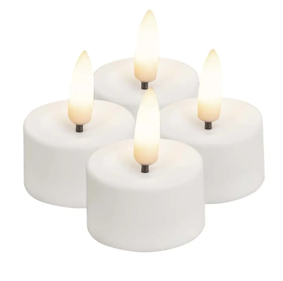 Lun LED telys høye 4-pk