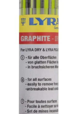 Lyra Dry Graphite reservestifter, 12 stk