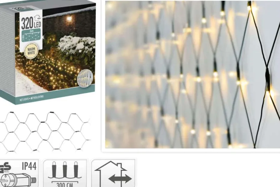 Lysnett, 320 varm hvit LED