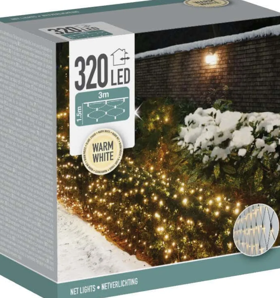 Lysnett, 320 varm hvit LED