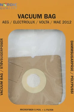 MAE 2012 støvsugerposer 5pk. + 1 filter