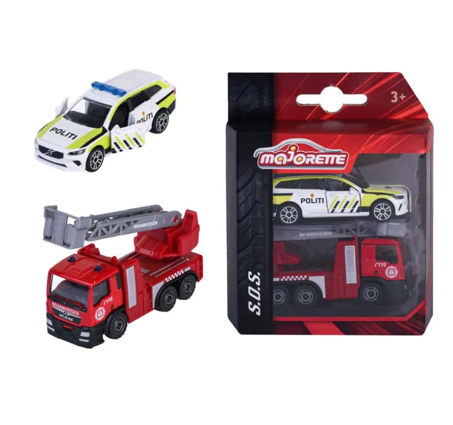 Majorette Norske SOS biler 2pk
