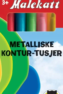 Malekatt metalliske konturtusjer