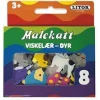 Malekatt viskelær 8pk