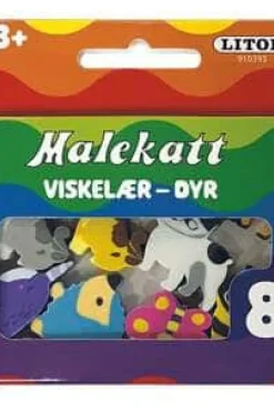 Malekatt viskelær 8pk