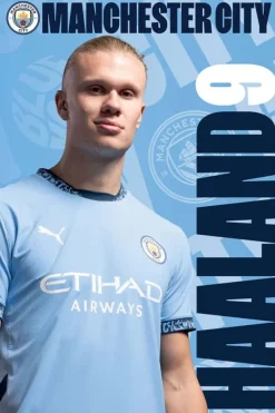 Manchester City FC Erling Haaland plakat