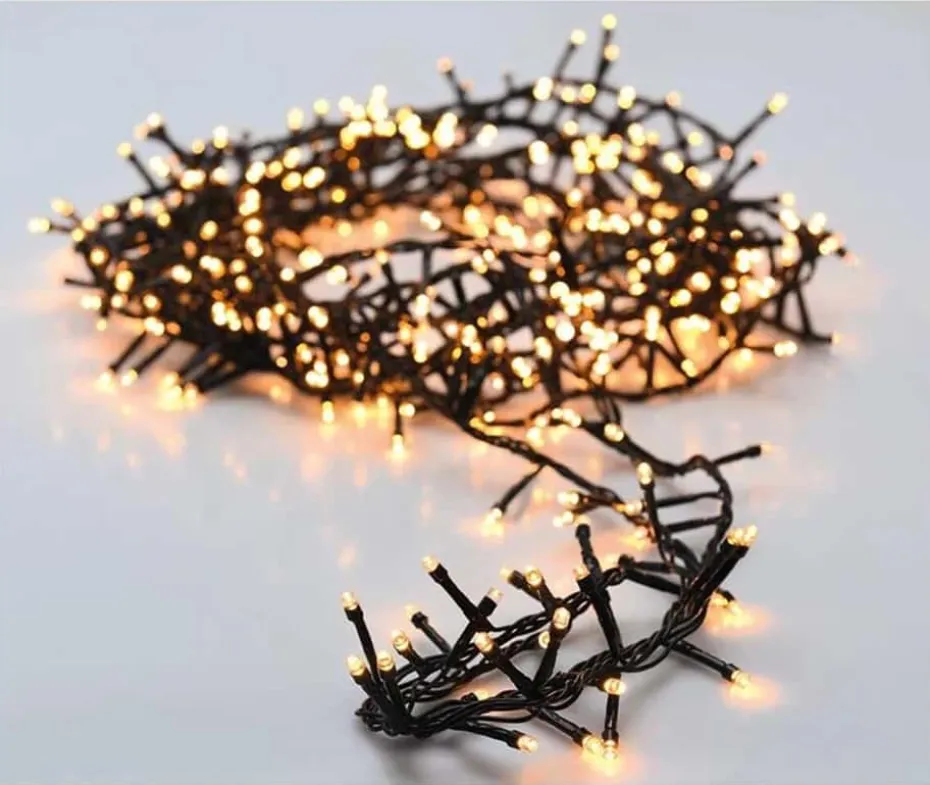 Microcluster lyslenke med 700 varmhvite led lys