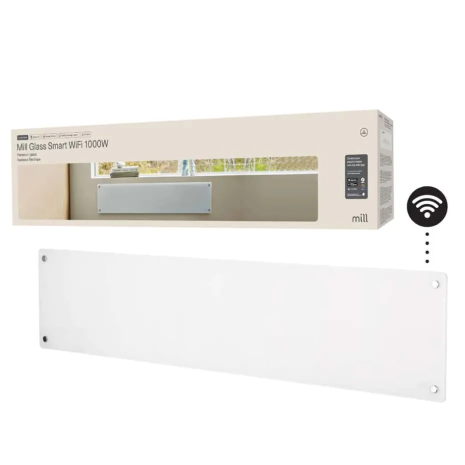 Mill Glass Smart WiFi 1000W Gen. 4 panelovn
