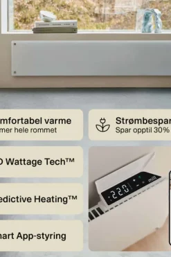 Mill Glass Smart WiFi 1000W Gen. 4 panelovn